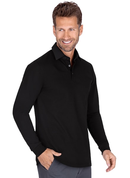 Trigema Poloshirt »TRIGEMA Business Langarm-Polo mit Hemdkragen«