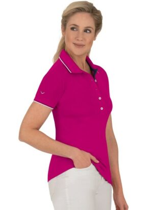 Trigema Poloshirt »TRIGEMA Slim Fit Poloshirt mit langer Knopfleiste«