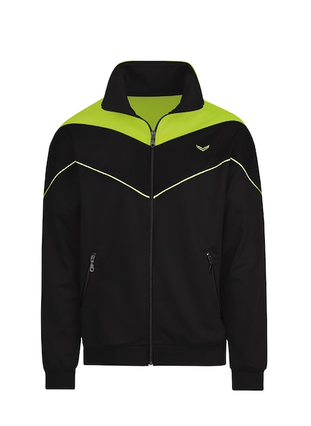 Trigema Sweatjacke »TRIGEMA Sweatjacke mit Neon-Elementen«