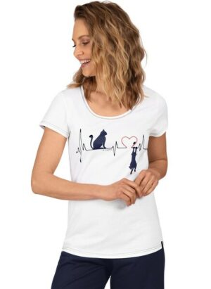 Trigema T-Shirt »TRIGEMA Atemberaubendes T-Shirt mit tollem Print«