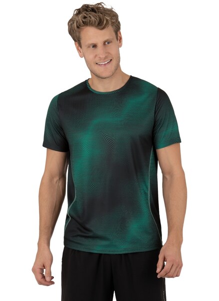 Trigema T-Shirt »TRIGEMA COOLMAX® Sportshirt mit modischem Druck«