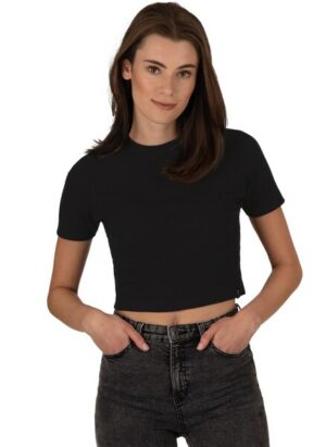 Trigema T-Shirt »TRIGEMA Modisches Crop-Top«