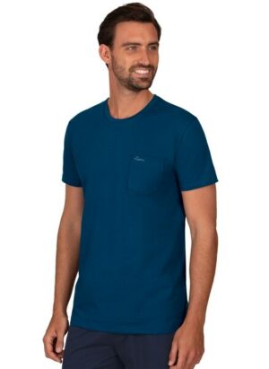 Trigema T-Shirt »TRIGEMA T-Shirt aus Biobaumwolle mit Brusttasche«
