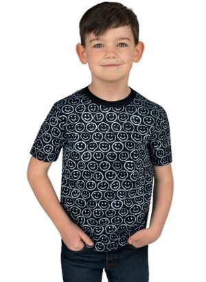 Trigema T-Shirt »TRIGEMA T-Shirt mit freundlichem Smiley-Muster«