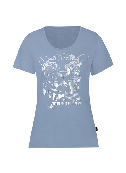 Trigema T-Shirt »TRIGEMA T-Shirt mit schimmerndem Leo-Print«