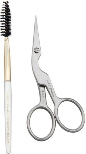 TWEEZERMAN Augenbrauen-Kosmetika »Brow Shaping Scissors & Brush«