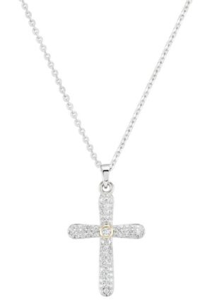 UNIKE JEWELLERY Kette mit Anhänger »CLASSY BOLD CROSS KREUZ