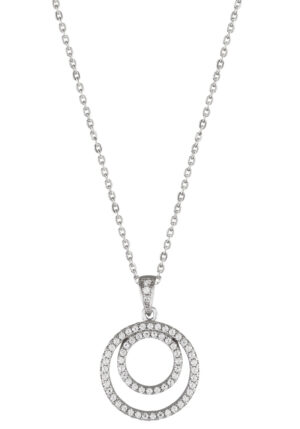 UNIKE JEWELLERY Kette mit Anhänger »CLASSY CIRCLE ELEMENT KREISE RUND