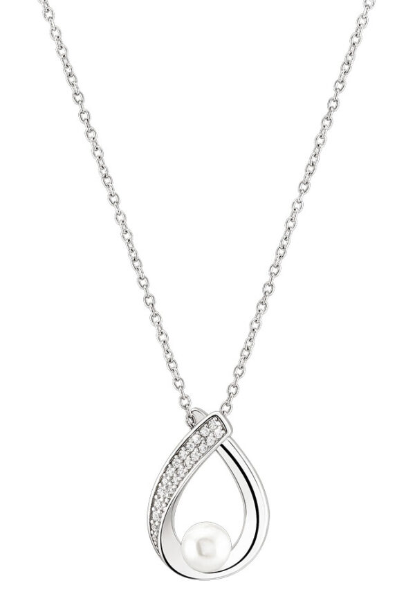 UNIKE JEWELLERY Kette mit Anhänger »CLASSY OVAL PEARL
