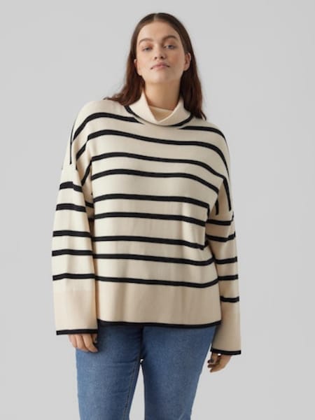 Vero Moda Curve Rollkragenpullover »VMSABA LS ROLLNECK BLOUSE GA NOOS CUR«