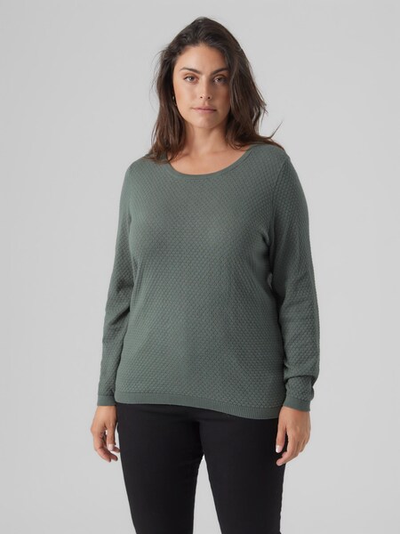 Vero Moda Curve Rundhalspullover »VMCARE STRUCTURE LS O-NECK BLOU NOOS CUR«