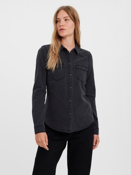 Vero Moda Jeansbluse »VMMARIA LS DENIM SLIM SHIRT MIX NEW«