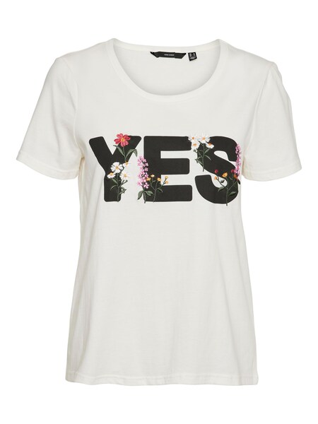 Vero Moda Kurzarmshirt »VMUDA S/S O-NECK T-SHIRT WVN BTQ«