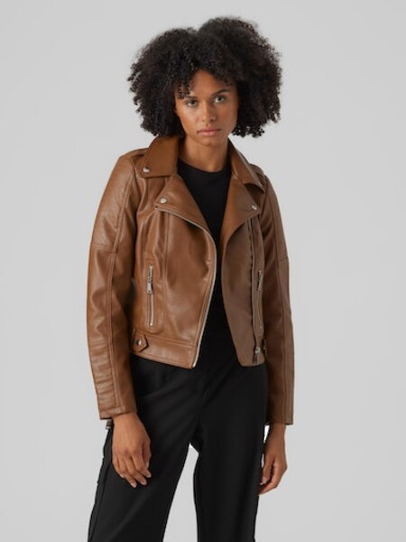 Vero Moda Lederimitatjacke »VMKERRIULTRA SHORT COATED JACKET NOOS«