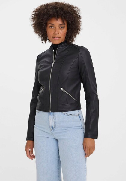 Vero Moda Lederimitatjacke »VMKHLOEFAVO 22 SHORT COATED JACKET«