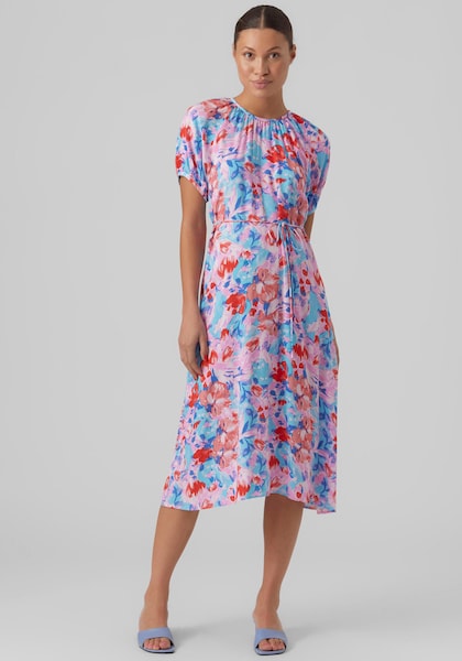 Vero Moda Sommerkleid »VMGIA GORA SS CALF DRESS WVN GA«