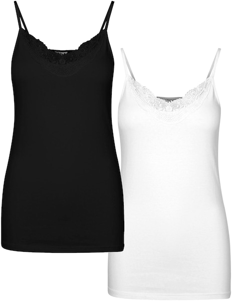 Vero Moda Spaghettitop »VMINGE LACE SINGLET 2-PACK NOOS«