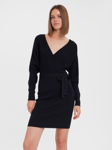 Vero Moda Strickkleid »VMHOLLYREM LS V-NECK DRESS GA NOOS«