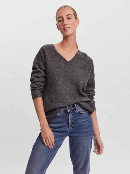 Vero Moda V-Ausschnitt-Pullover »VMCREWLEFILE LS V-NECK BLOUSE NOOS«