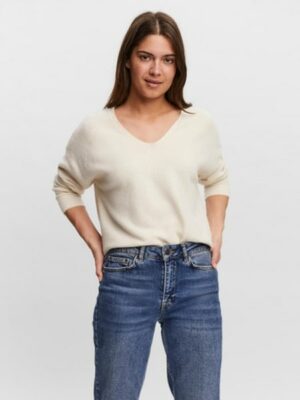 Vero Moda V-Ausschnitt-Pullover »VMDOFFY LS V-NECK BLOUSE GA NOOS«