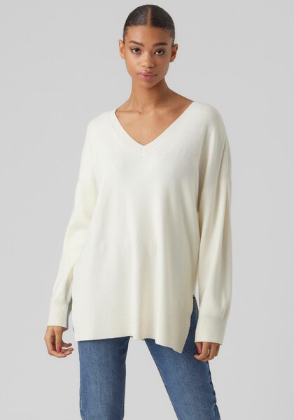 Vero Moda V-Ausschnitt-Pullover »VMNANCY LS V-NECK PULLOVER GA BOO«