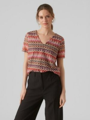 Vero Moda V-Shirt »VMDICTE SS V-NECK TOP JRS«