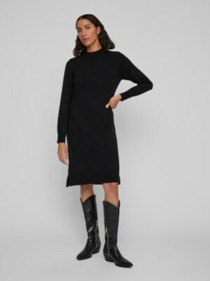 Vila Strickkleid »VIRIL CREW NECK L/S MIDI DRESS - NOOS«