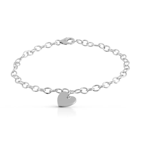 Vivance Armband »925 Silber rhodiniert mit Herz Motiv«