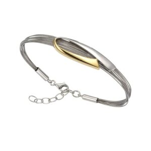 Vivance Armband »925/- Sterling Silber bicolor«