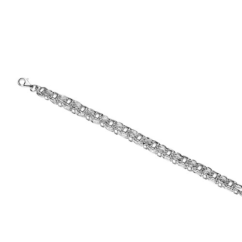 Vivance Armband »925/- Sterling Silber weiß Armband Käfigkette 21 cm«