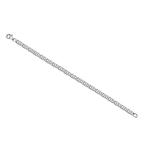 Vivance Armband »925/- Sterling Silber weiß Doppel-Stegpanzerarmband 21 cm«
