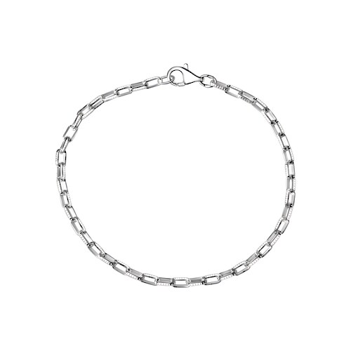Vivance Armband »925/- Sterling Silber weiß Gliederarmband 19 cm«