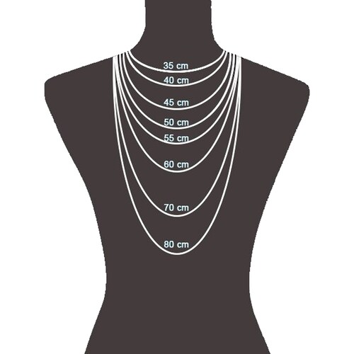 Vivance Collierkettchen »925/- Sterling Silber Panzerkette diamantiert rhodiniert 80 cm«