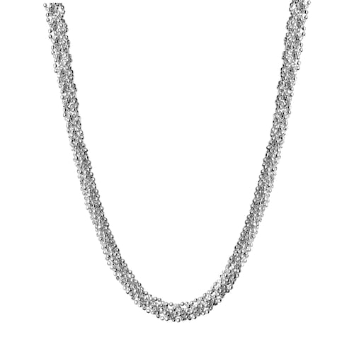 Vivance Collierkettchen »925/- Sterling Silber rhodiniert Kugelkette«