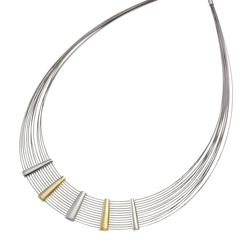 Vivance Collierkettchen »925/- Sterling Silber rhodiniert + Stahl«