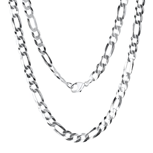 Vivance Collierkettchen »925/- Sterling Silber weiß Figarokette 50 cm«