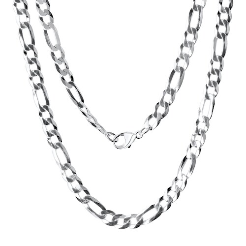 Vivance Collierkettchen »925/- Sterling Silber weiß Figarokette 60 cm«