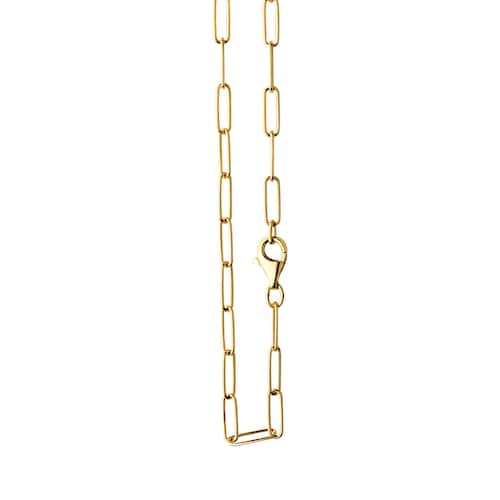 Vivance Collierkettchen »925/- Sterlingsilber vergoldet Gliederkette glanz 55 cm«