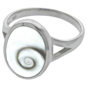 Vivance Fingerring »925 Silber mit Muschel weiß«