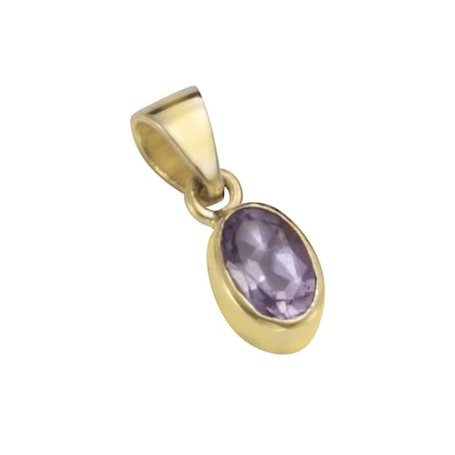 Vivance Kettenanhänger »333/- Gelbgold mit Amethyst«