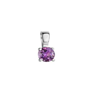 Vivance Kettenanhänger »925-Sterling Silber rhodiniert Amethyst«