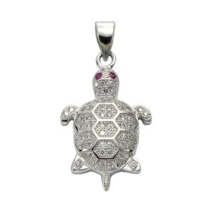 Vivance Kettenanhänger »925 Sterling Silber Schildkröte«