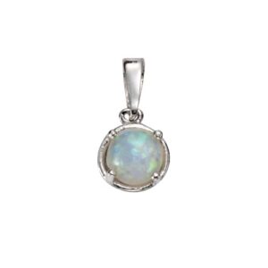 Vivance Kettenanhänger »925/- Sterling Silber synth. Opal«