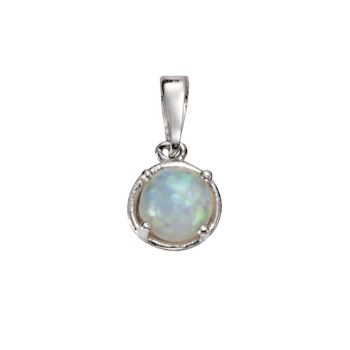 Vivance Kettenanhänger »925/- Sterling Silber synth. Opal«