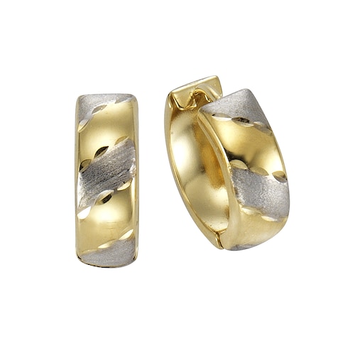 Vivance Paar Creolen »333 Gold zweifarbig 15mm«