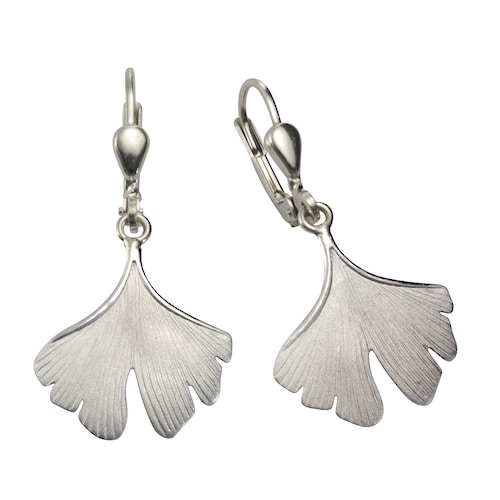 Vivance Paar Ohrhänger »925 Sterling Silber Ginkgo«