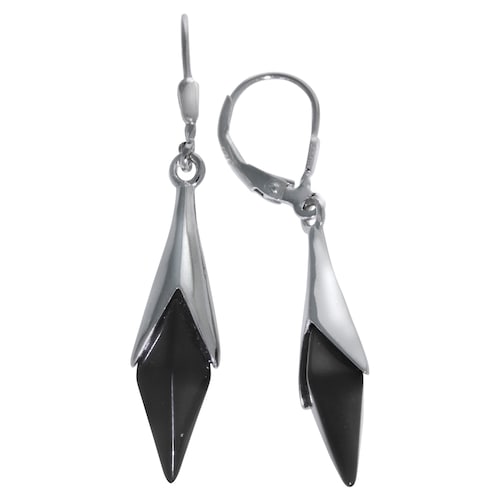 Vivance Paar Ohrhänger »925/- Sterling Silber synth. Onyx«