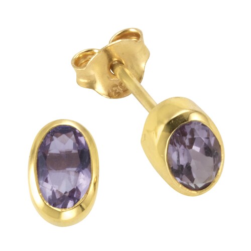 Vivance Paar Ohrstecker »333/- Gelbgold mit Amethyst«