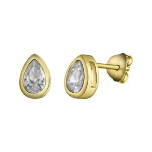 Vivance Paar Ohrstecker »925-Sterling Silber vergoldet Zirkonia«