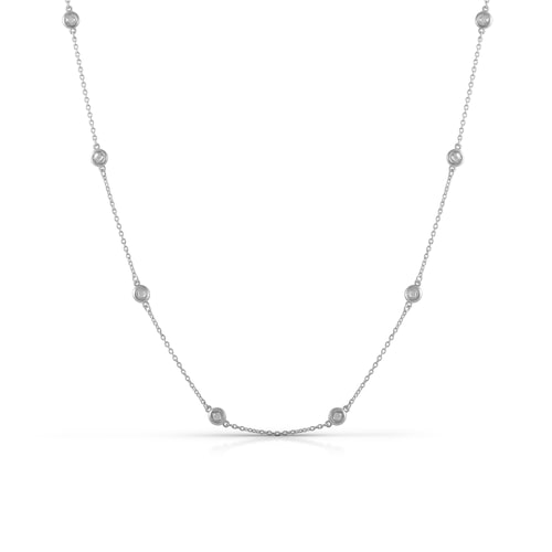 Zeeme Collierkettchen »925/- Sterling Silber Zirkonia weiß«